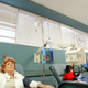 Cancer patients receive chemotherapy treatment at Cape Fear Valley Medical Center June 17, 2003 in Fayetteville, North Carolina.